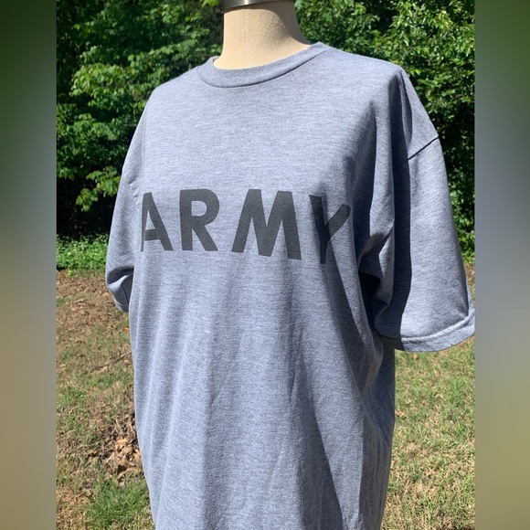 Vintage Short Sleeve Army Shirt with Reflective Decals - Picture 2 of 11